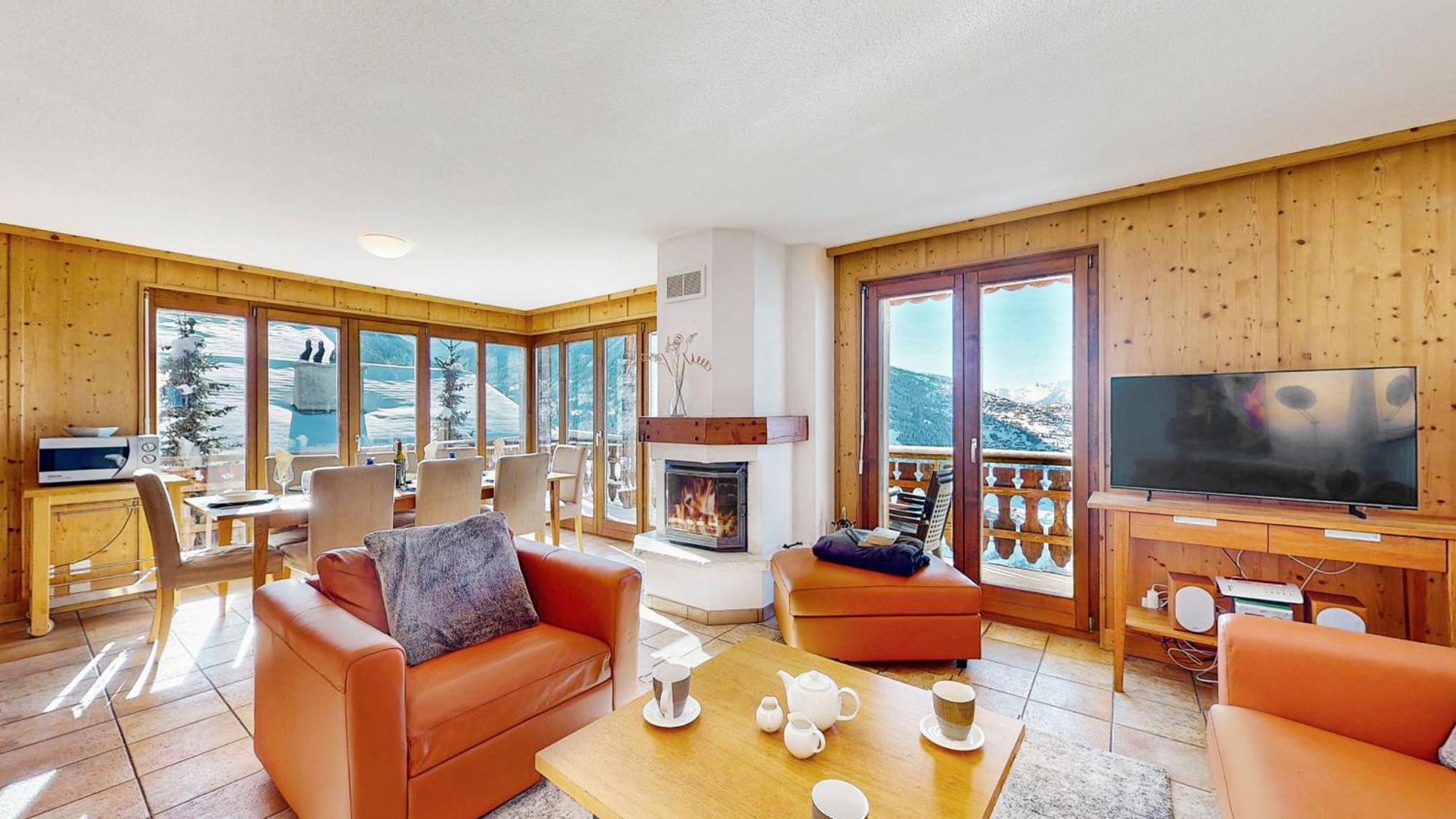 Balcons Du Soleil Y2 211 - Quiet Apartment 6 Pers Veysonnaz Exteriör bild